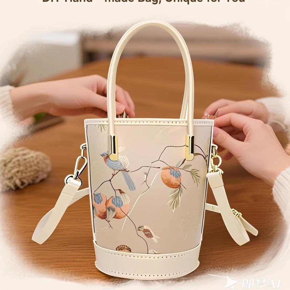 新中式非遗织锦国风水桶包diy手工包民族风编织材料包送女友礼物,箱包皮具/热销女包/男包,水桶包,淘宝优惠券,粉丝福利购,淘宝优惠卷