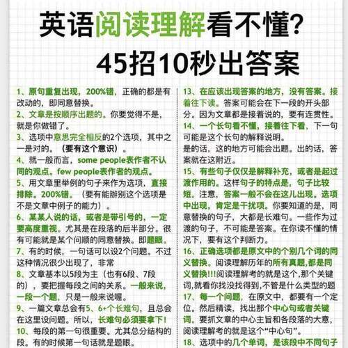 英语阅读理解就45招完形填空911法则英语考试提升能力英语练习本