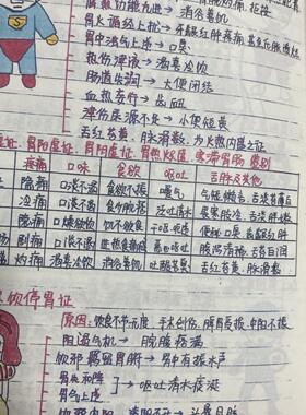 新款新版中医诊断笔记本自学考研考编医师传承A5大本胶装成册148m