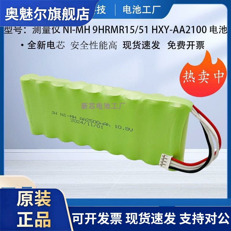 适用测量仪充电电池NI-MH 9HRMR15/51 HXY-AA2100 10.8V 2100mAh