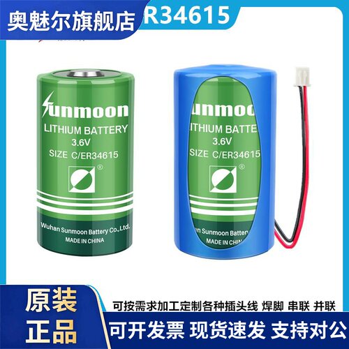 瀚兴日月ER34615燃气煤矿流量计仪表3.6V智能专用锂电池物联网