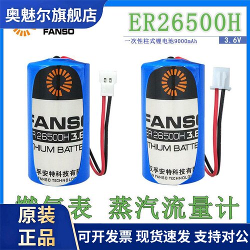 孚安特ER26500H 蒸汽流量计 燃气表 锂电池3.6V 涡街2号C型物联网