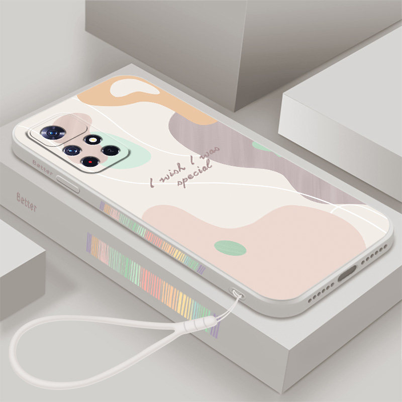 莫兰迪适用小米红米Note11tPro手机壳RedmiNote11e液态硅胶软壳女N0te11ePro保护套直边tpor全包防摔5G外壳潮