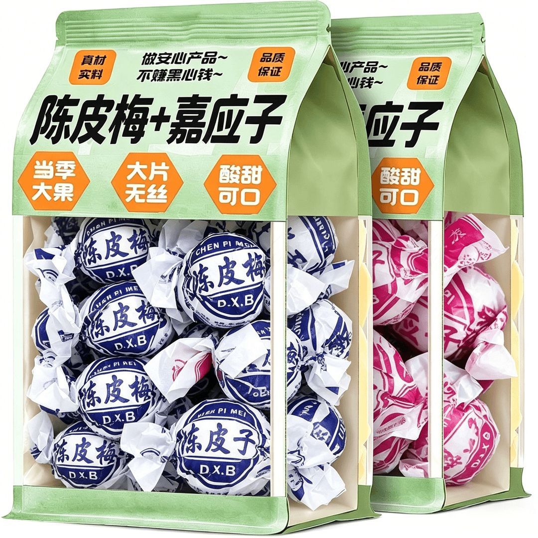 陈皮梅嘉应子蜜饯1斤加应子李子干话梅果脯果干孕妇解腻零食年货