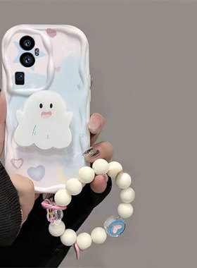 适用opporeno10手机壳白色幽灵RENO10PRO+保护套新款5G女款Rone10Por+可爱硅胶全包防摔opopreno10pro手机壳