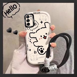 适用于红米Note10手机壳红米Note10Pro保护套女款卡通网红新款卡通小狗全包软壳手绳红米Note10Pro保护壳