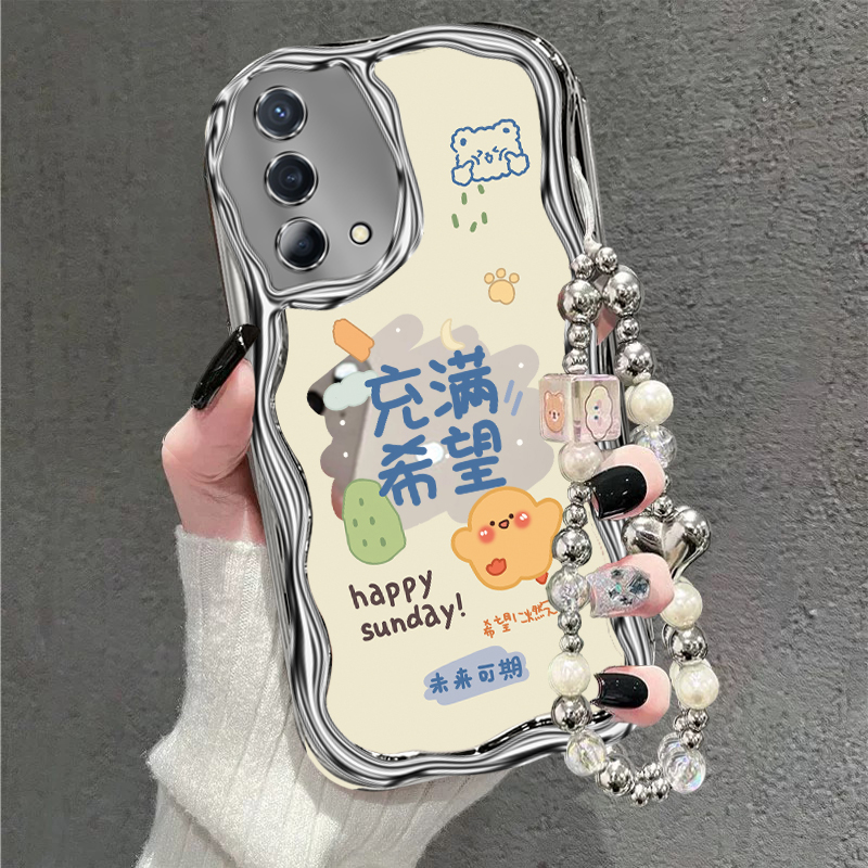 新款电镀银手链手机壳