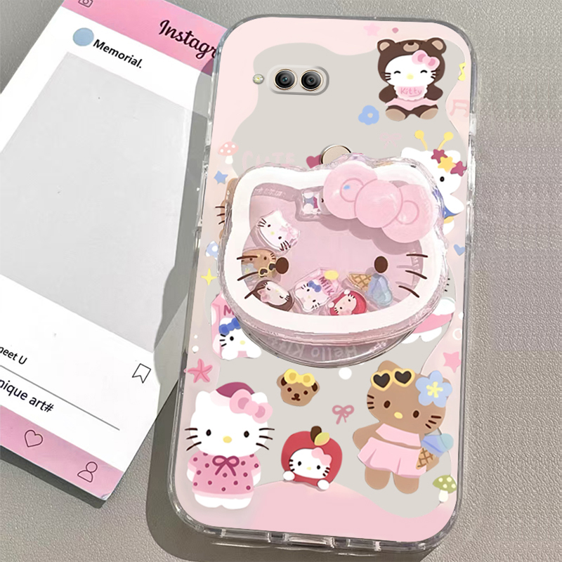 适用荣耀7x手机壳荣耀6X/荣耀7/荣耀7A标配版/荣耀5X女款支架手链可爱透明卡通超薄新款防摔全包