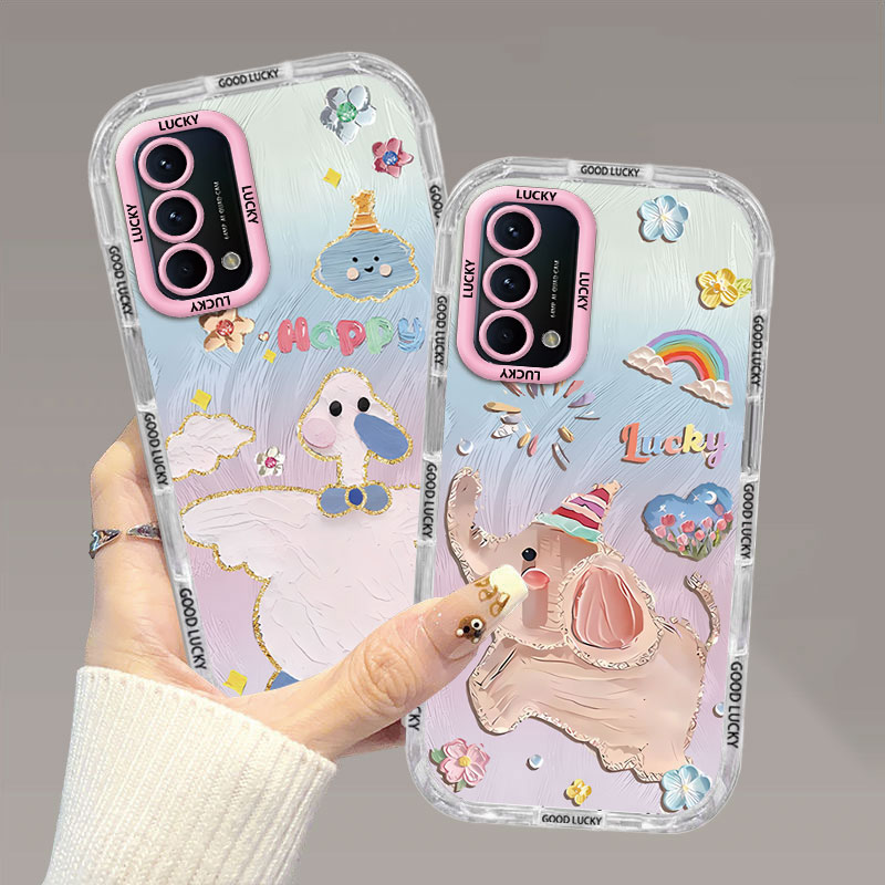 OPPOK9手机壳女可爱油画