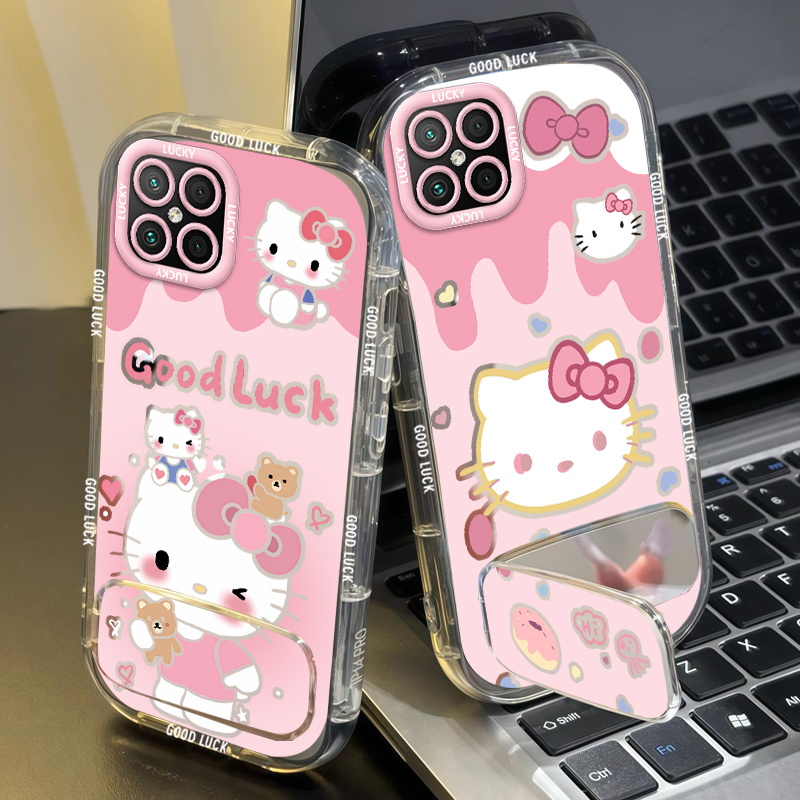 新款镜面泡芙支架手机壳