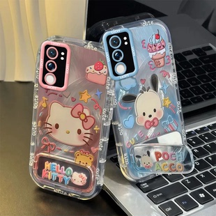 Y50t保护壳女款 适用于vivoY50 Y50 手机壳镜子支架vivoY51s 卡通软壳Y52s全包防摔Y52t超薄Y53t保护套