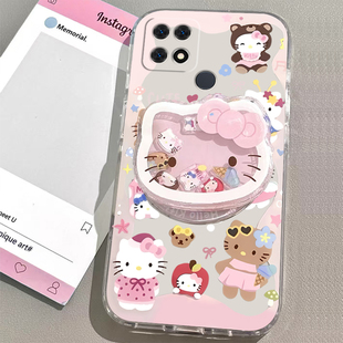 适用华为智选NZONES7手机壳NZONES7Pro/S7Pro+/NZONE50Pro女款支架手链可爱透明卡通超薄新款防摔全包