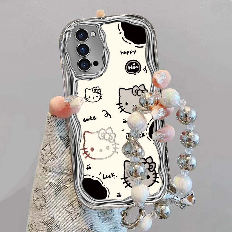 新款手链奶油电镀银手机壳