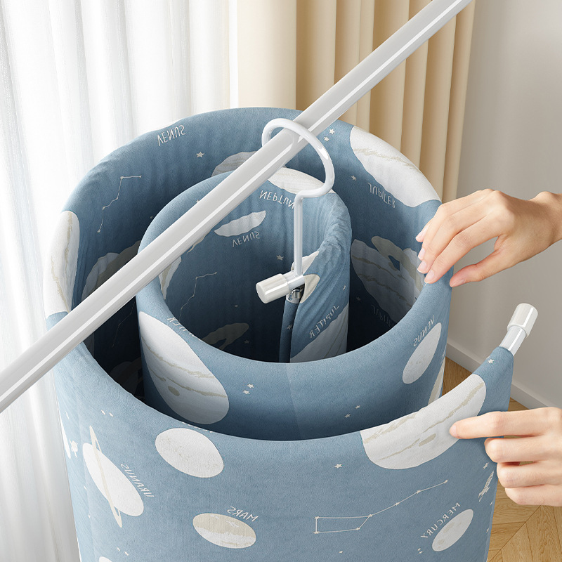 学生晒被子神器晾床单被套学生用大衣架家用晒被子螺旋式挂架子