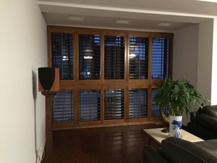 透气窗 欧式 华伟有色实木百叶窗 shutter