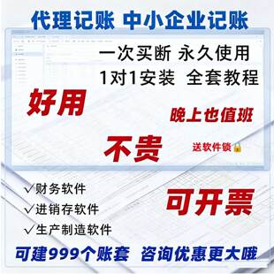 买断版kis财务软件专业标准迷你中小企业 进销存代理记账报税新版
