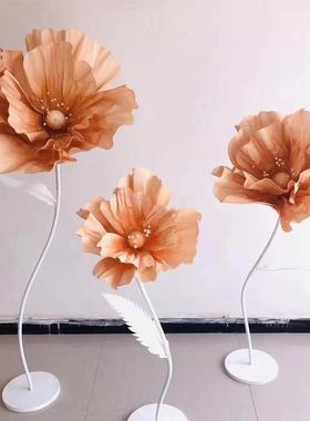 婚纸庆路引花真丝花工成手品花布丝网花15334婚礼舞台置橱窗美陈