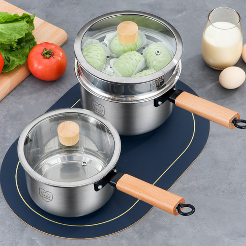 万宝304不锈钢钢奶锅家用