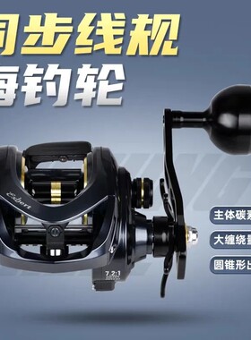 同步线规7.2转速比15公斤刹车力船钓慢摇海钓铁板防海水水滴轮