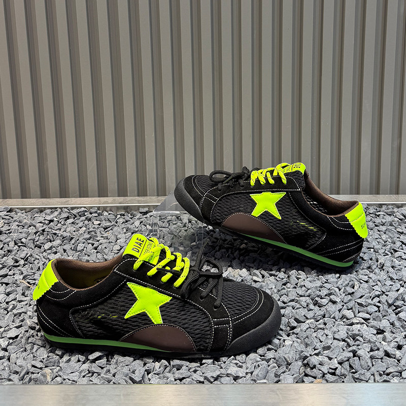 男鞋2026春季新款时尚百搭平底低帮板鞋星星网布透气小众休闲鞋潮