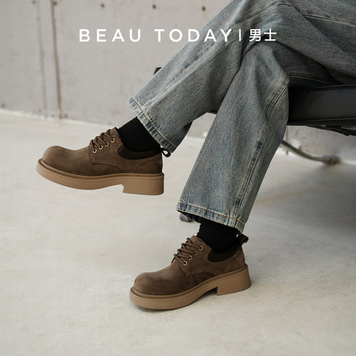 beautoday休闲皮鞋舒适内里