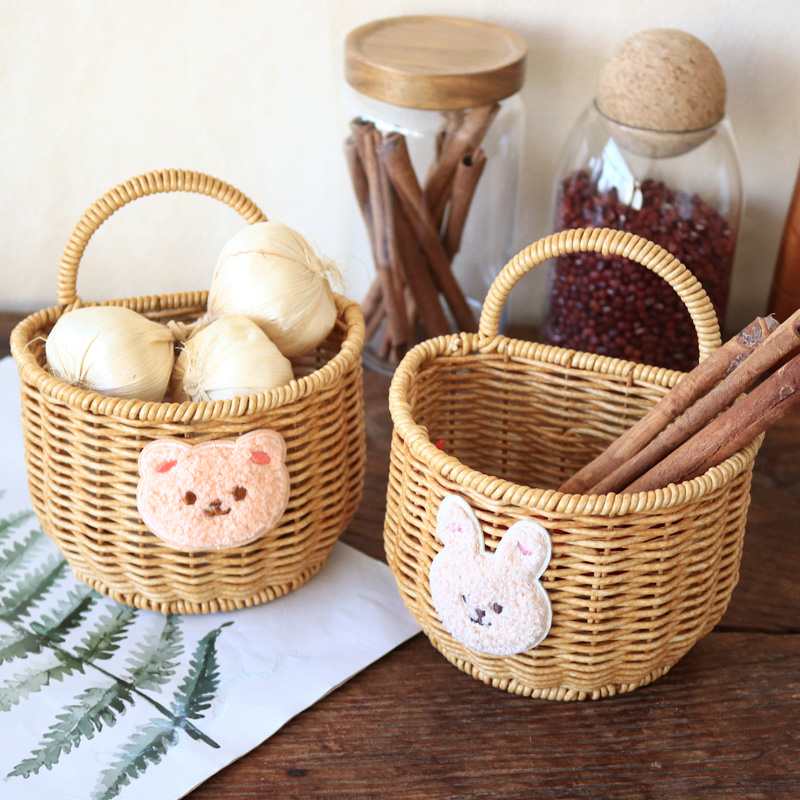 朴色生活姜蒜收纳篮不怕潮湿