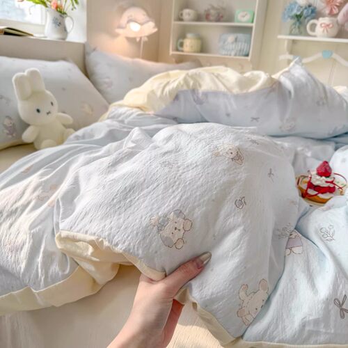 冬季A类母婴级全棉双层纱被套