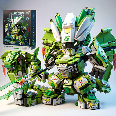 已蛇机甲机器人积木拼装益智男孩男生玩具2025新款6岁以上礼物