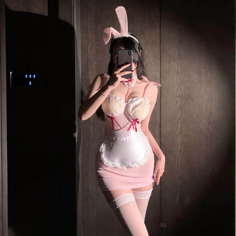 甜美护士 cosplay角色扮演制服纯欲兔女郎连衣裙qqny