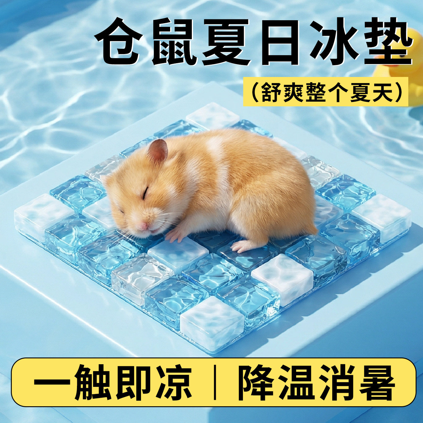 金丝熊仓鼠冰垫散热板夏天降温神器宠物专用凉席冰屋空调用品大全