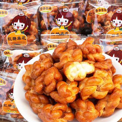 红糖麻花白糖味香酥小包装
