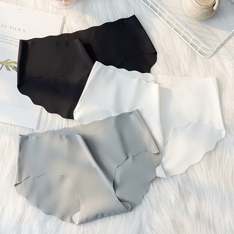 无痕冰丝新款内裤女夏季薄款少女生纯欲抗菌纯棉裆女士三角裤头