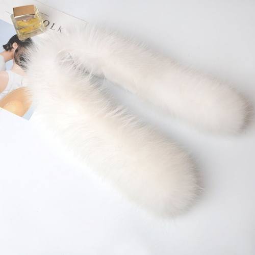 新款毛领子真毛白去黄毛条羽绒服