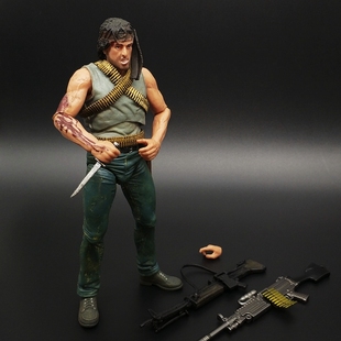 7寸史泰龙手办电影滴血兰博史泰龙蓝波阿诺可动手办玩具摆件