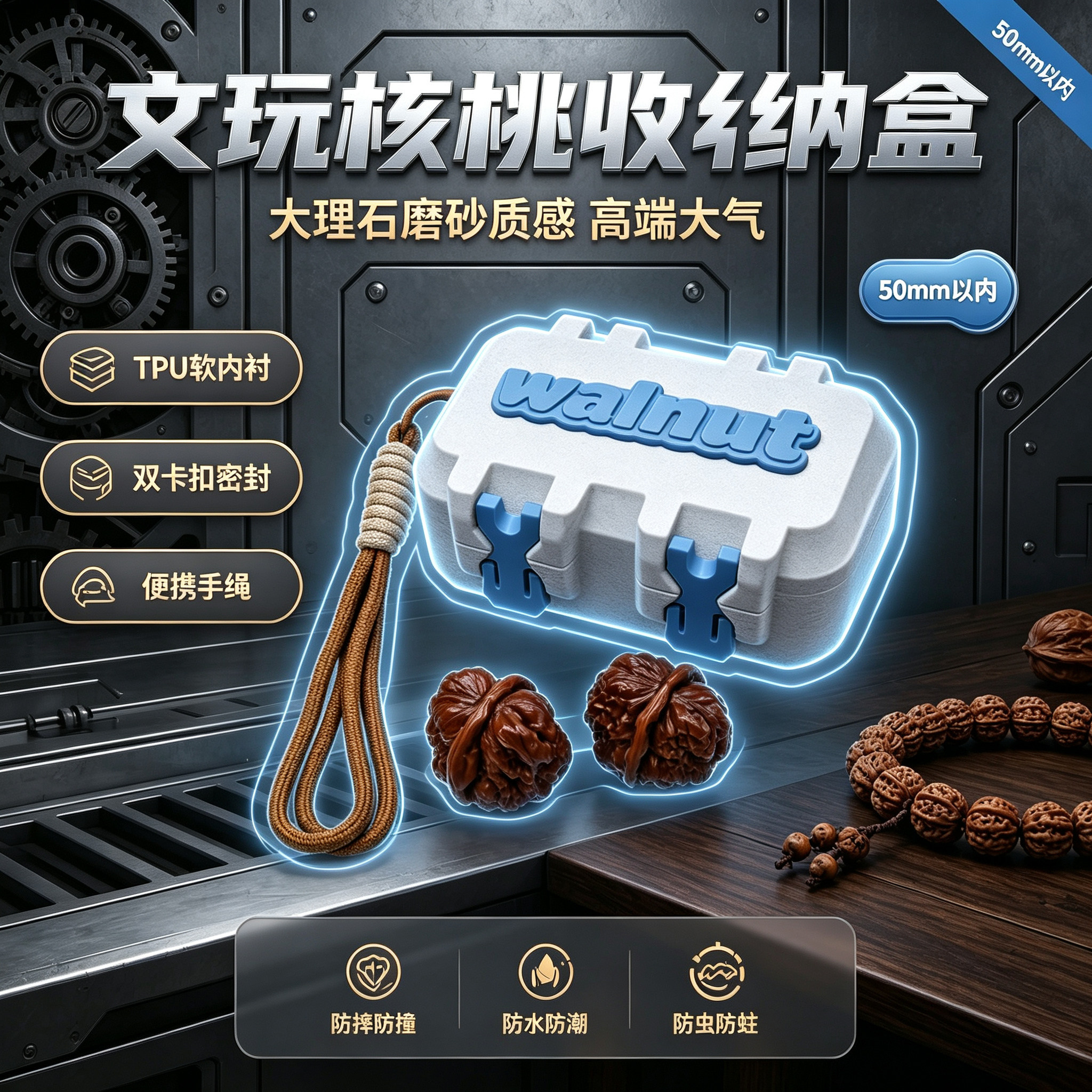 文玩核桃收纳盒核桃太空舱