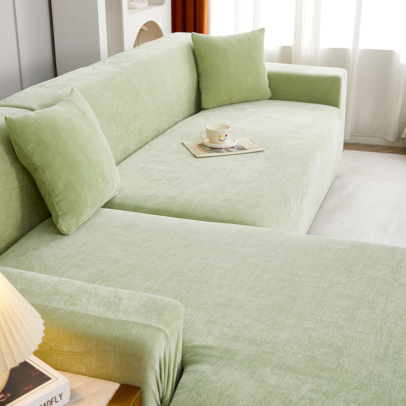 全包沙发套L型组合沙发罩轻奢雪尼尔弹力沙发套罩防猫抓四季通用