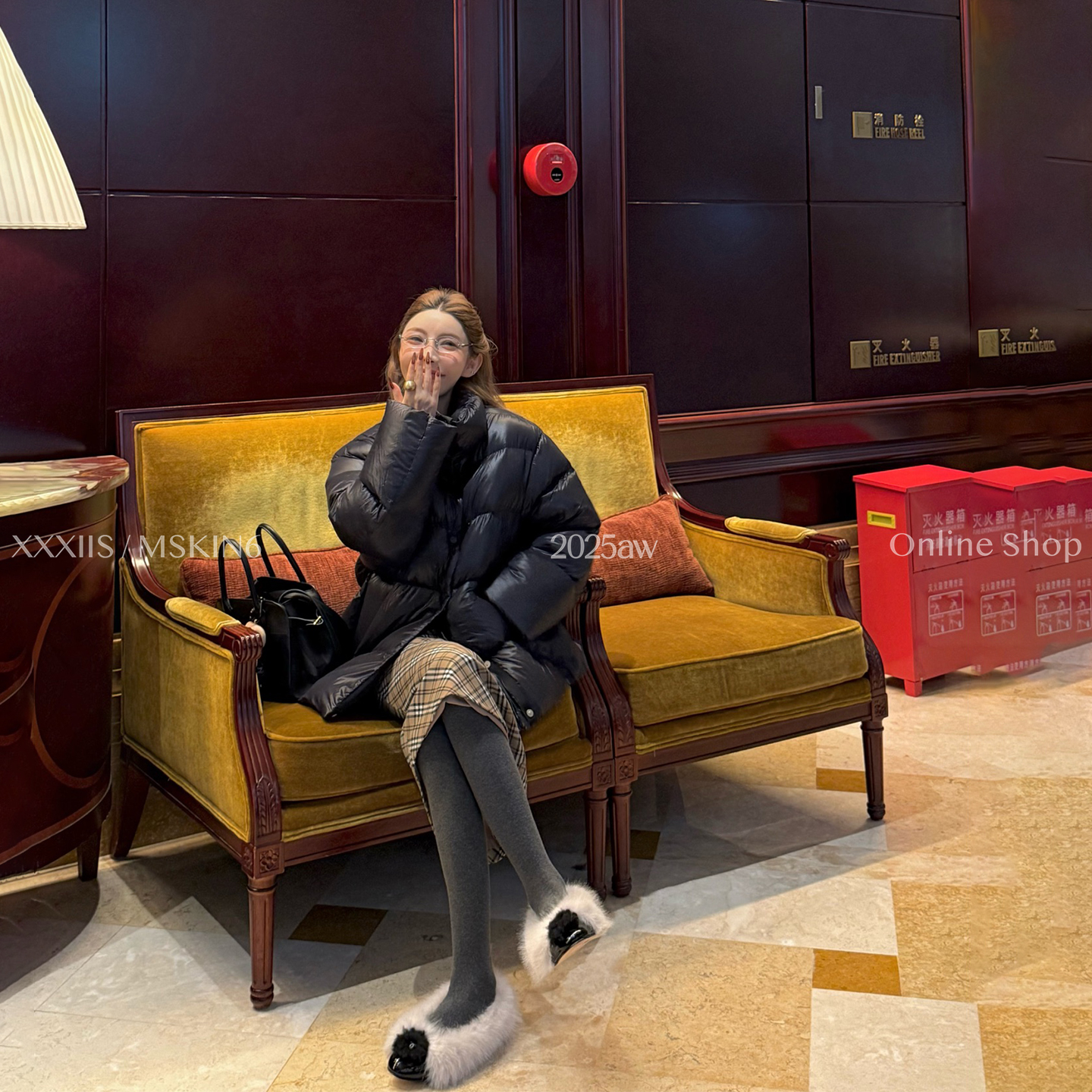 韩系立领羽绒服女冬浅灰粉95鸭绒