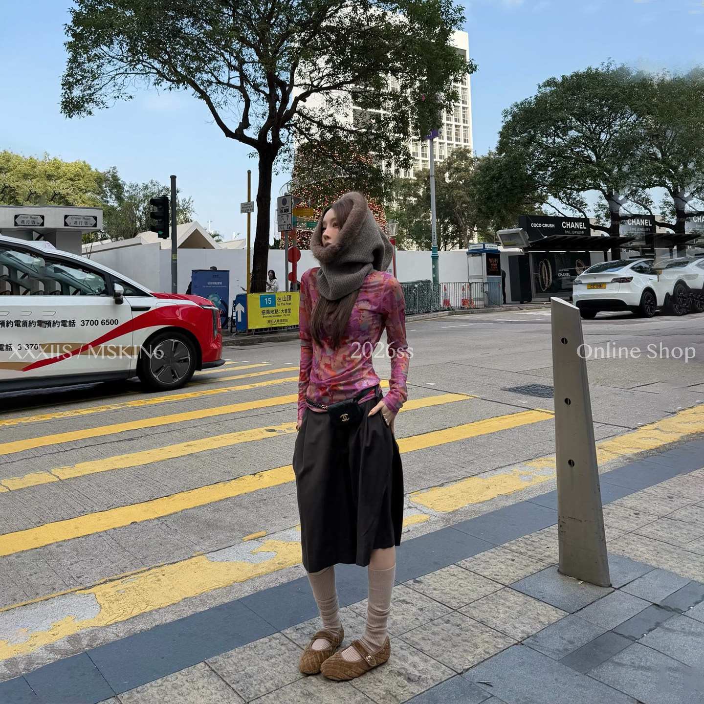 MSKIN6早春新款羊毛七分裤女高腰阔腿显瘦百搭咖色通勤五分裤,女装/女士精品,短裤,淘宝优惠券,粉丝福利购,淘宝优惠卷