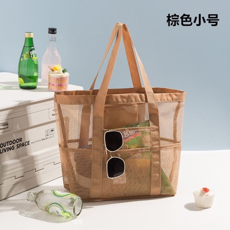 沙滩游泳包儿童玩具收纳网袋户外