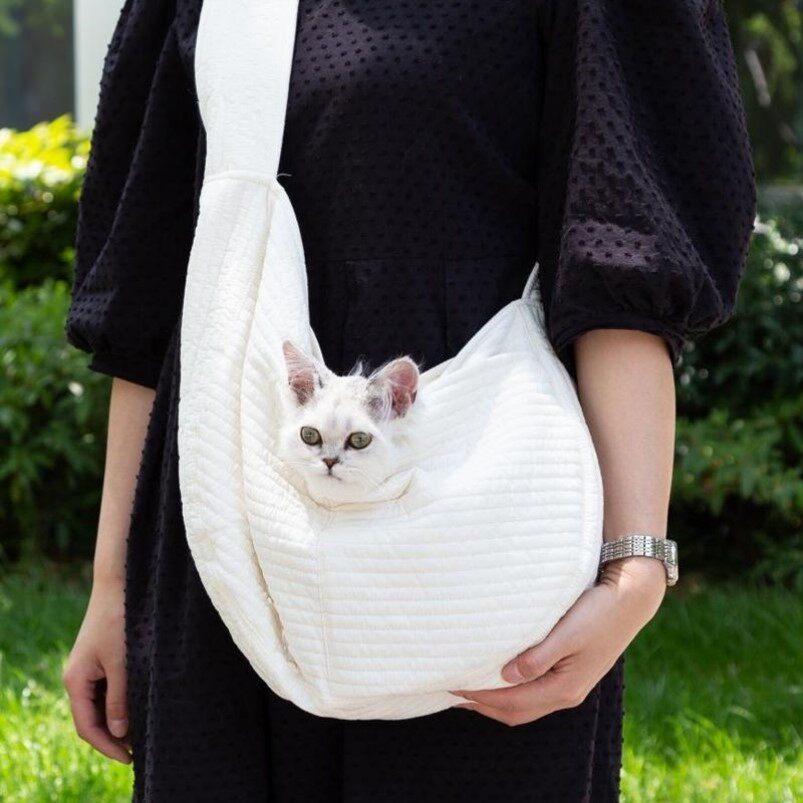 猫咪猫包斜挎宠物外出便携背包狗狗带小猫出门袋胸前兜袋式小型犬