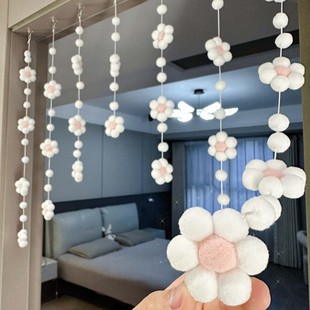 创意家居太阳花门帘可爱少女心挂帘ins风卧室门儿童房门装饰挂件