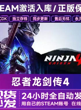 忍者龙剑传4 steam入库激活码CDK 全DLC国区全球区NINJA GAIDEN 4