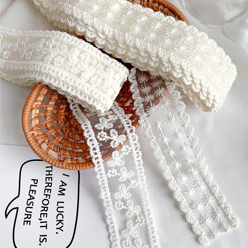 蕾丝刺绣带镂空丝带鲜花花束礼品包装织带装饰diy蝴蝶结花艺材料