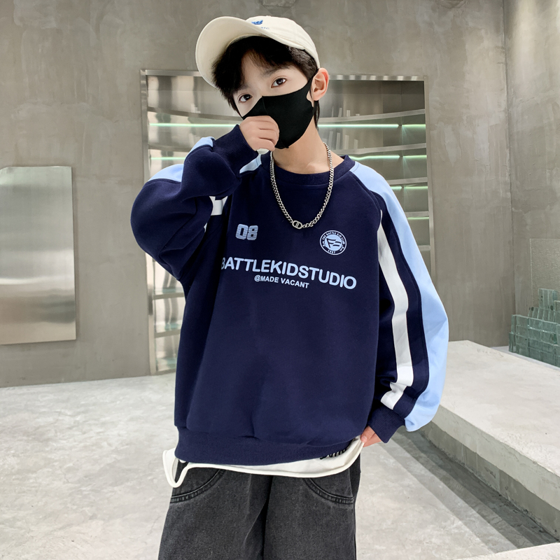 壹贝优男童炸街卫衣春秋款