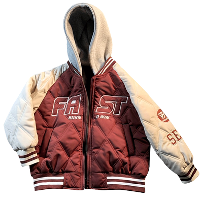 男童夹棉外套薄棉2025秋冬款