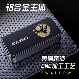 旋玩星球燕子edc指间机械推牌解压玩具叮叮啪啪减压玩具指尖陀螺