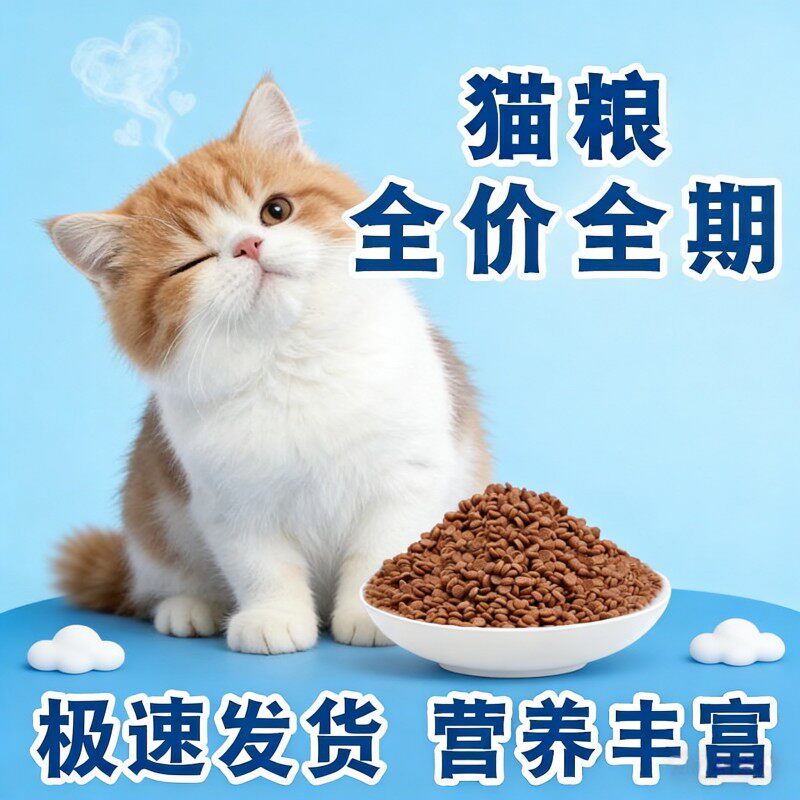 猫粮成猫幼猫全价装10斤