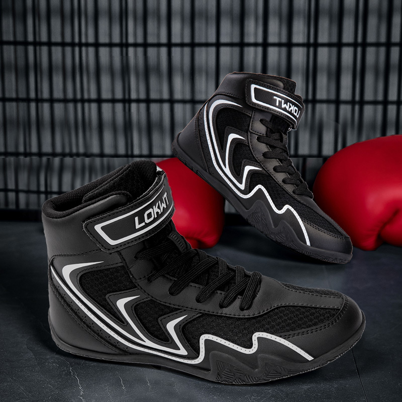 专业摔跤鞋男高帮格斗训