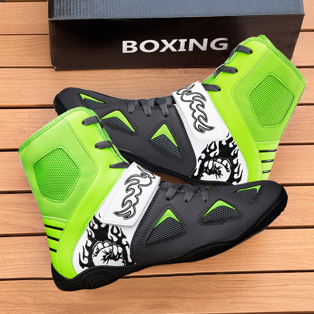 专业拳击鞋男女高帮格斗