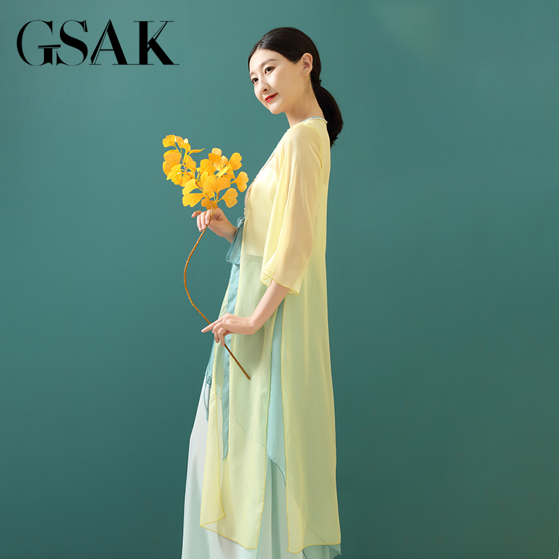GSAK原创设计飘逸纱衣套装